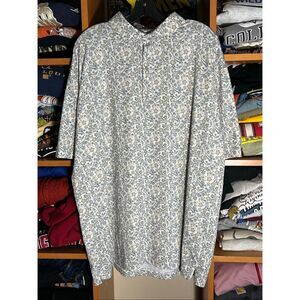 Iron Oak Men’s Pearl Snap Paisley Polo Shirt